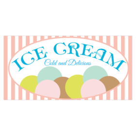 Classic Ice Cream Banner