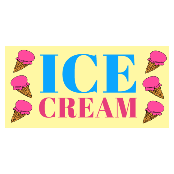 Ice Cream Banner | Printastic.com