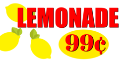 Three Lemon Lemonade Stand Banner