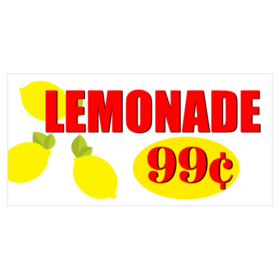 Three Lemon Lemonade Stand Banner