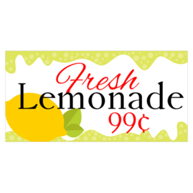 Fresh Lemonade Stand Banner