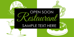 Checkerboard Restaurant Banner