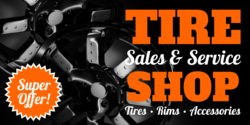 Super Offer Tire Sales and Service Banner