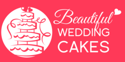 White On Red Wedding Cake Banner