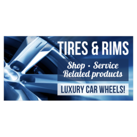 Tires and Rim Sales Banner
