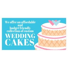 Affordable Wedding Cakes Banner
