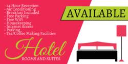 Hotel Rooms and Suites Available Banner