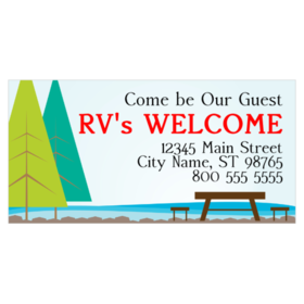 Be Our Guest RV's Welcome Banner
