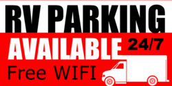 RV Parking Available Banner