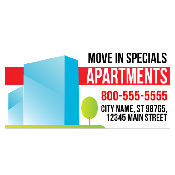 Apartment Banners Apartment Move In Special Vinyl Banners