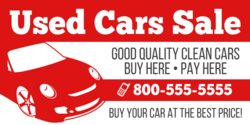 Buy Here Pay Here Quality Used Cars Banner