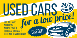 Used Cars at Low Price Banner