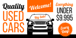 Everything Under Custom Price Used Cars Banner