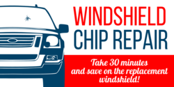 Windshield Repair 30 Minute Replacement Banner