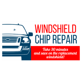 Windshield Repair 30 Minute Replacement Banner
