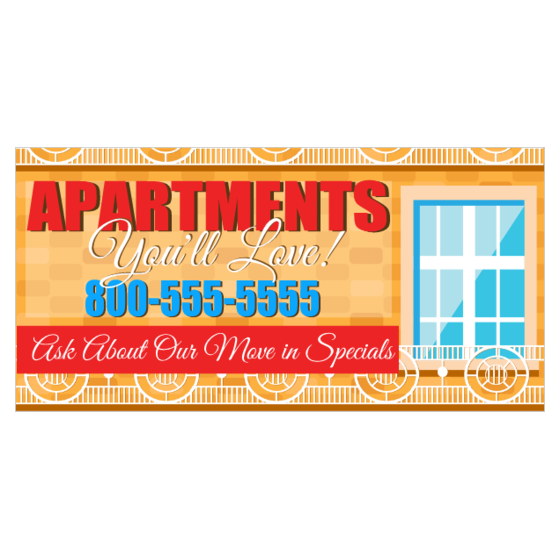 Apartment Banners Apartment Move In Special Vinyl Banners