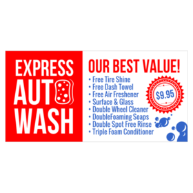 Express Auto Wash Banner