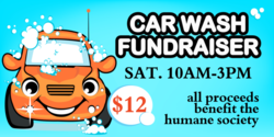 Smiling Vehicle Car Wash Fundraiser Banner