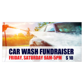 Photo Ready Car Wash Fundraiser Banner
