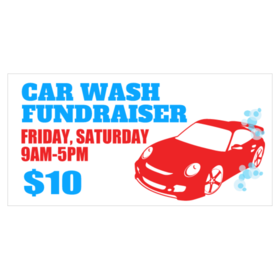 Car Wash Fundraiser Date Banner