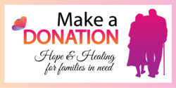 Make A Donation Healing For Families Banner