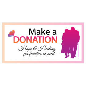 Make A Donation Healing For Families Banner