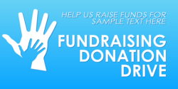 Hand Holding Hand Donation Drive Fundraiser Banner