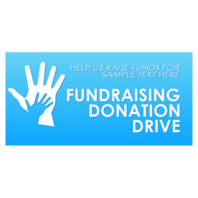 Hand Holding Hand Donation Drive Fundraiser Banner
