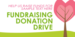 Donation Drive Save a Tree Fundraiser Banner