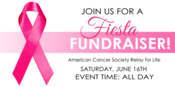 Pink Ribbon For Cancer Fiesta Fundraiser Banner