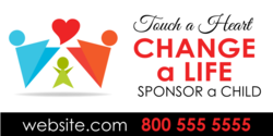 Change A Life Sponsor A Child Banner
