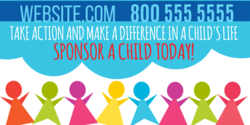 Take Action Make A Difference For a Child Sponsor Banner