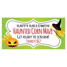 Haunted Corn Maze Banner