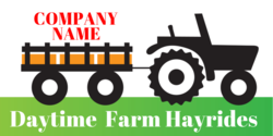 Farm Tractor Hayride Banner