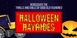 Scary Halloween Hayrides Banner