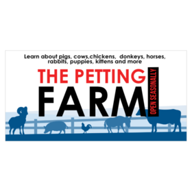 Petting Farm Promotion Animals Behind Fence Design
