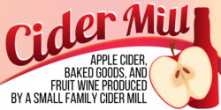 Cider Mill Fruit Wine and Baked Goods Banner