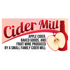 Cider Mill Fruit Wine and Baked Goods Banner