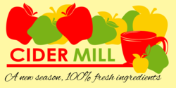 Cider Mill Apple Harvest Design Banner