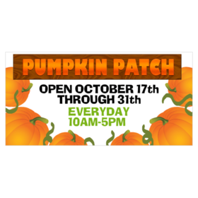Pumpkin Patch Open Date Banner