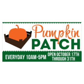 Pumpkin Patch Open Through Banner
