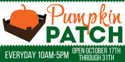 Pumpkin Patch Open Through Banner