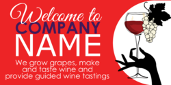 Welcome To Our Vineyard Banner