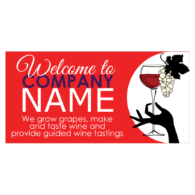 Welcome To Our Vineyard Banner