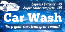 Super Shine Car Wash Banner