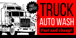 Fast and Cheap Truck Wash Banner