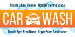Wheel Clean Foaming Soaps Car Wash Banner