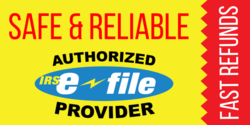 Safe and Reliable e-file Banner