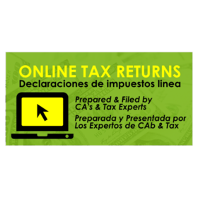 Online Tax Returns Spanish Banner
