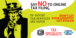 Say No To Online Filing Banner